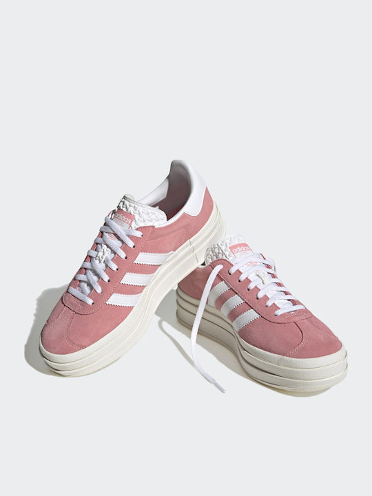 Gazelle Bold Γυναικεία Flatforms Sneakers Super Pop / Cloud White / Core White