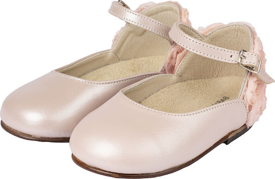 Babywalker Christening Leather Pink Pumps