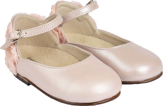 Babywalker Christening Leather Pink Pumps