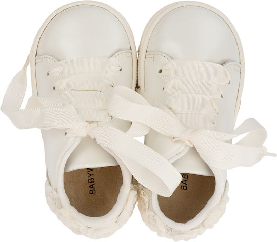 Babywalker Taufschuhe Für Mädchen Babywalker Leder Ecru
