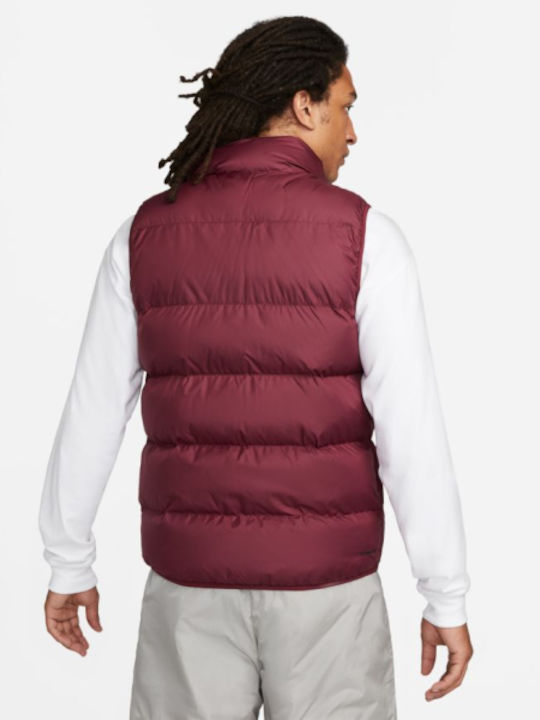 Storm Fit Sleeveless Winter Jacket Puffer Windproof Burgundy