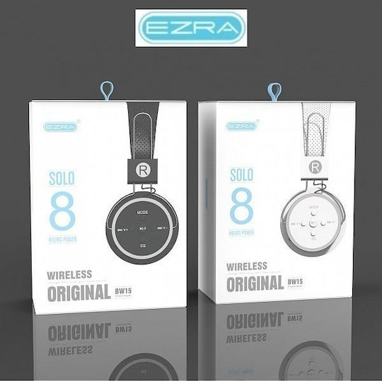 Ezra BH15 Fără fir Bluetooth On Ear Căști cu 5 ore de Funcționare Negre