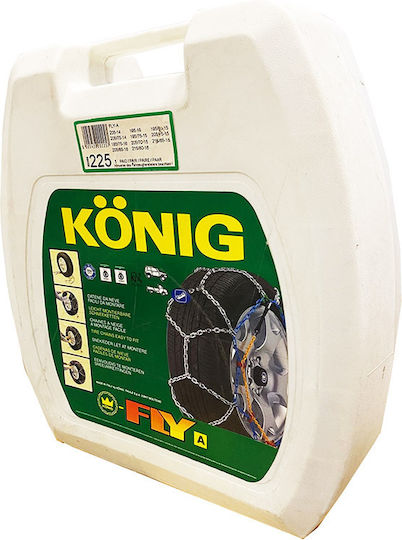 Konig Fly-A Jeep Αντιολισθητικές Αλυσίδες Πάχους 16mm Επιβατικού & 4x4 Αυτοκινήτου 2τμχ