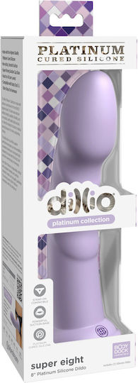 Pipedream Super Eight Ρεαλιστικό Dildo με Βεντούζα Μωβ 20cm