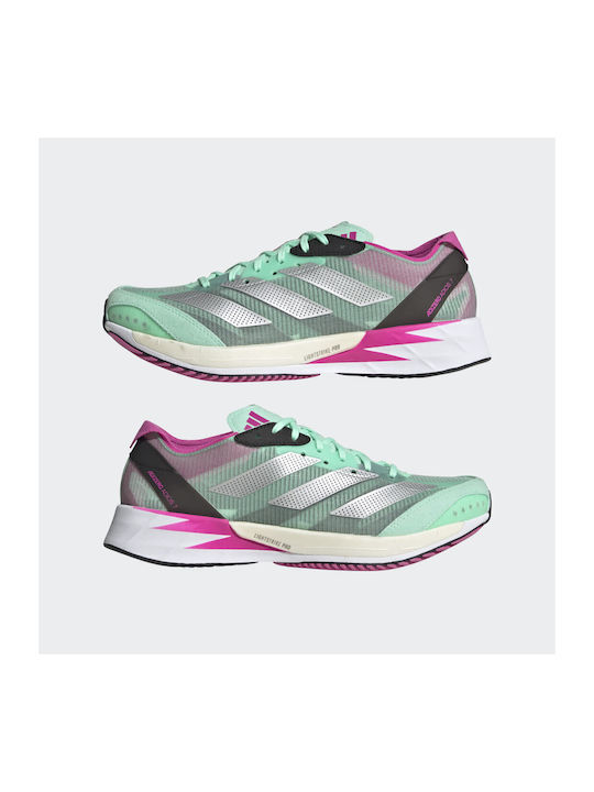 Adizero Adios 7 Damen Sportschuhe Laufen Pulse Mint / Silver Metallic / Core Black