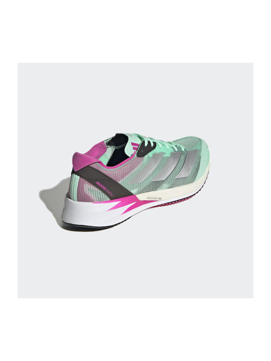 Adizero Adios 7 Damen Sportschuhe Laufen Pulse Mint / Silver Metallic / Core Black