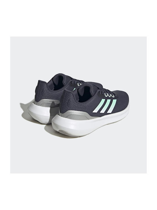 Runfalcon 3 Sport Shoes Running Shadow Navy / Pulse Mint / Silver Metallic