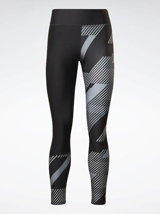 Women's Cropped Running Legging High Waisted Night Black