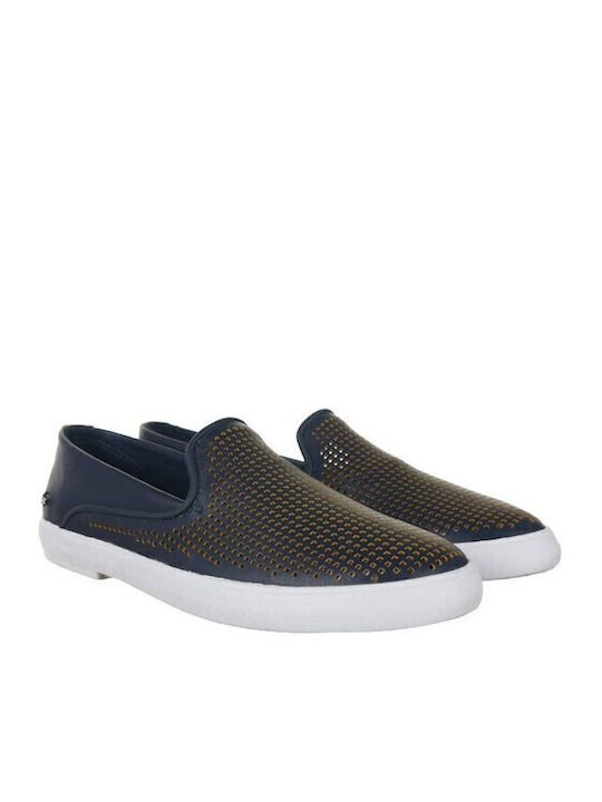 Women's Slip-Ons Leather Navy Blue