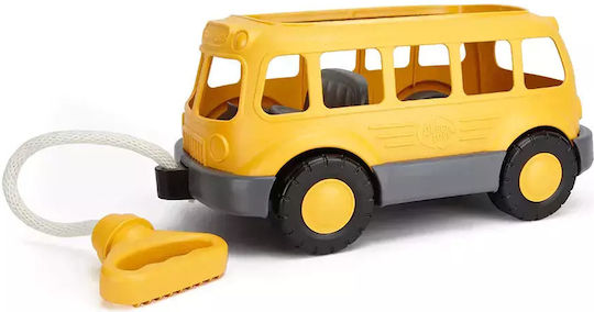 Green Toys Pull-Along Toy School Bus Wagon