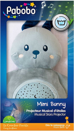 Pabobo Schlafspielzeug Projektor Rabbit aus Stoff mit Sounds für 0++ Monate