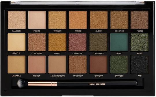 Profusion Cosmetics 21 Shade Eye Shadows Palette Chocolates Pressed Powder Eyeshadow Palette in Solid Form 38.85g