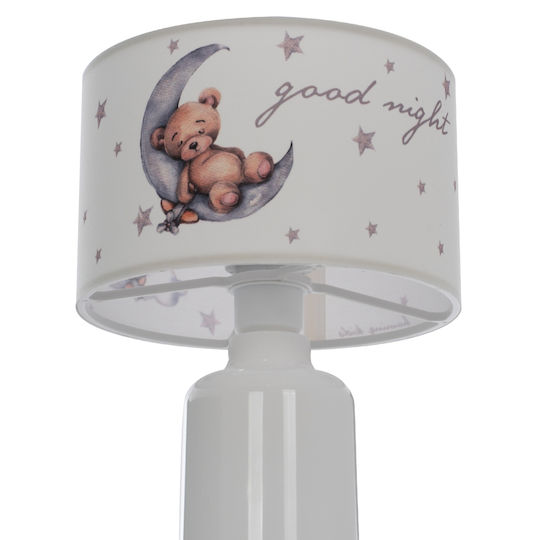 HomeMarkt Led Kids Table Lamp Baloo with Projector Theme Designs White 24x24x32cm