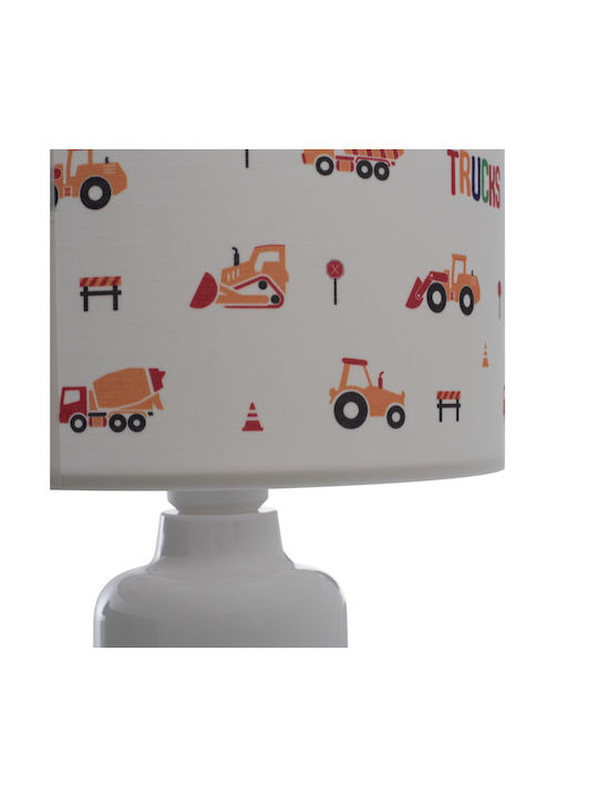 HomeMarkt Led Παιδικό Φωτιστικό Πορτατίφ Baloo Λευκό 24x24x32εκ.