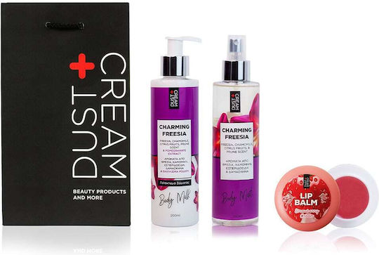 Dust+Cream Charming Freesia Set Îngrijire pentru Hidratare