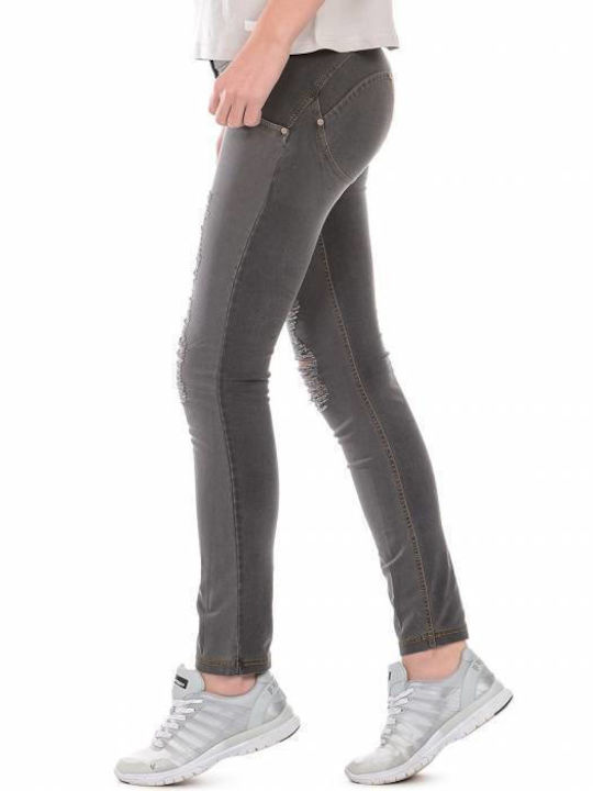 Freddy Women's Jeans with Rips Gray