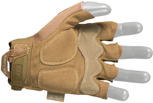 Mechanix Wear M-Pact Fingerless Militärhandschuhe Coyote in Beigem Farbton
