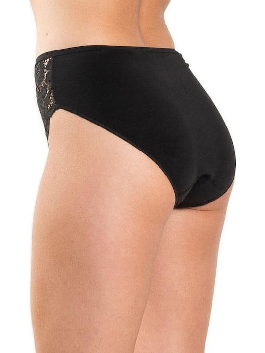 Τai Plus Women's Slip 2Pack with Lace Black