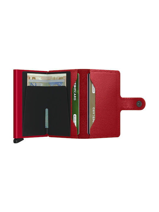 Secrid Miniwallet Crisple Herren Brieftasche Karten mit RFID und Schiebemechanismus Lipstick