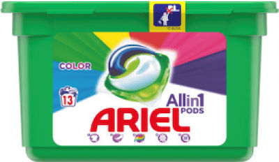 Ariel All in 1 Color Απορρυπαντικό Touch of Lenor Fresh για Χρωματιστά Ρούχα 13 Μεζούρες