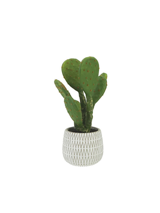 Marhome Artificial Plant in Small Pot Cactus Green 32cm