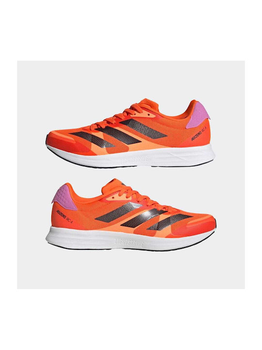 Adizero RC 4 Мъжки Спортни обувки Running Ударно Оранжево / Ядро Черно / Импулсно Люляково