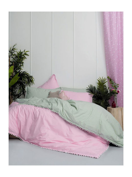 Palamaiki Duvet Cover Cotton Queen 230x240 Pon Pon Lilac
