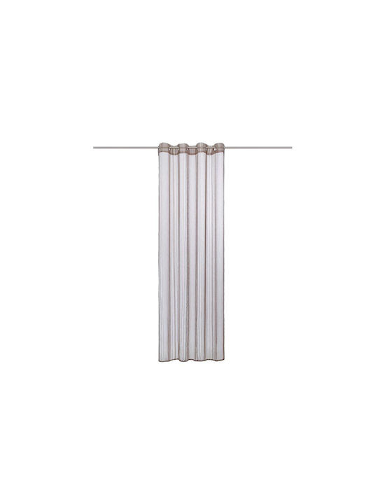 Atmosphera Perdea Cu Capse Lisa Bej 140x240cm