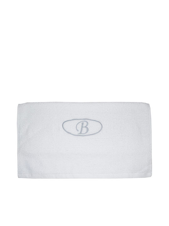 Viopros Geschirrtuch Monogramm Β 50x100εκ. Weiß Gewicht 480gr/m²