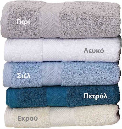 Viopros Кърпа за лице Luxor 50x100см. Бял Тегло 600гр/кв.м
