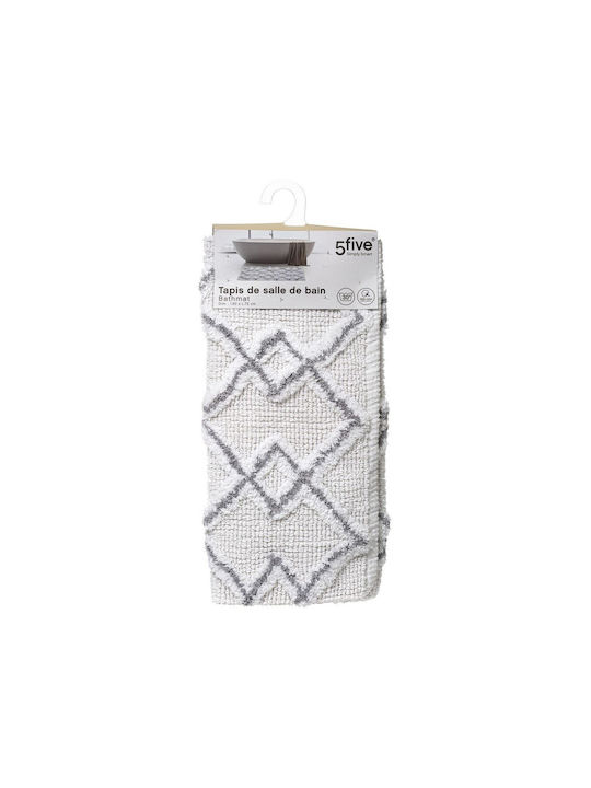 5Five Bath Mat Cotton F-V Ethnic 174630B Grey 50x75cm