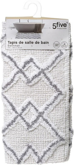 5Five Bath Mat Cotton F-V Ethnic 174630B Grey 50x75cm