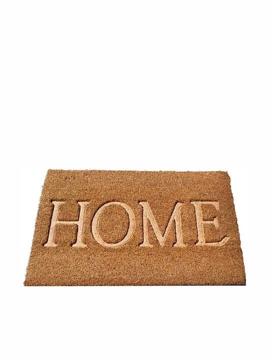 San Lorentzo Entrance Mat made of Coir with Anti-slip Backing Casa Ecru 40x60cm