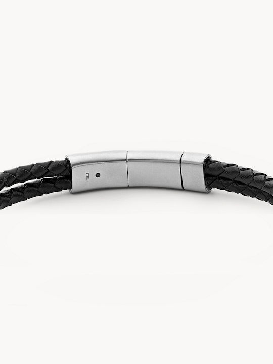 Fossil Men's Leather Bracelet 21cm