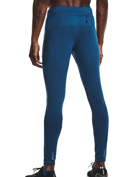 Under Armour OutRun The Cold Herren Sportleggings Lang Blau