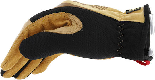 Mechanix Wear Fastfit Durahide Γάντια Εργασίας Καφέ Δερμάτινα