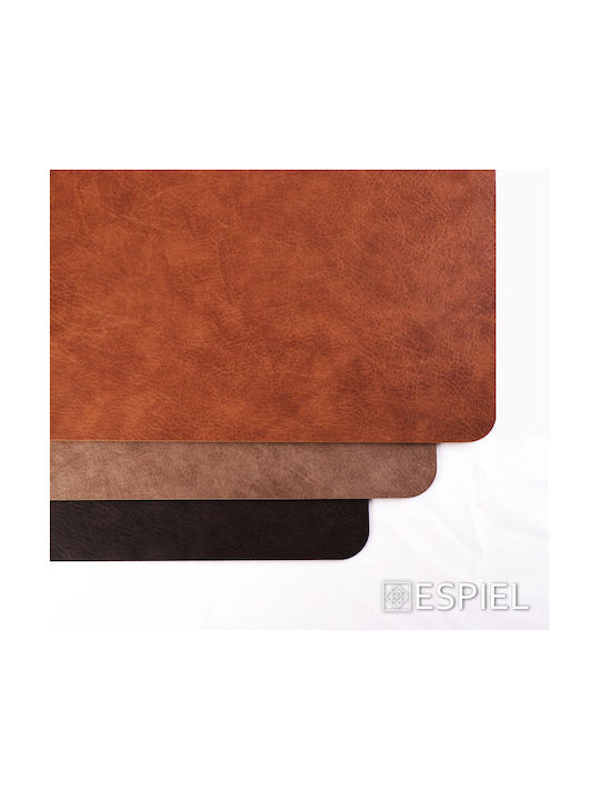 Espiel Plastic Placemats Brown 45x30cm 6pcs