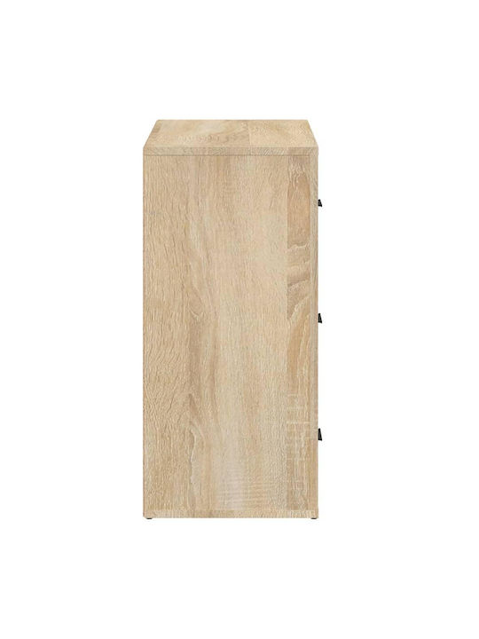 Wooden Chest of Drawers with 3 Drawers 80x33x70cm