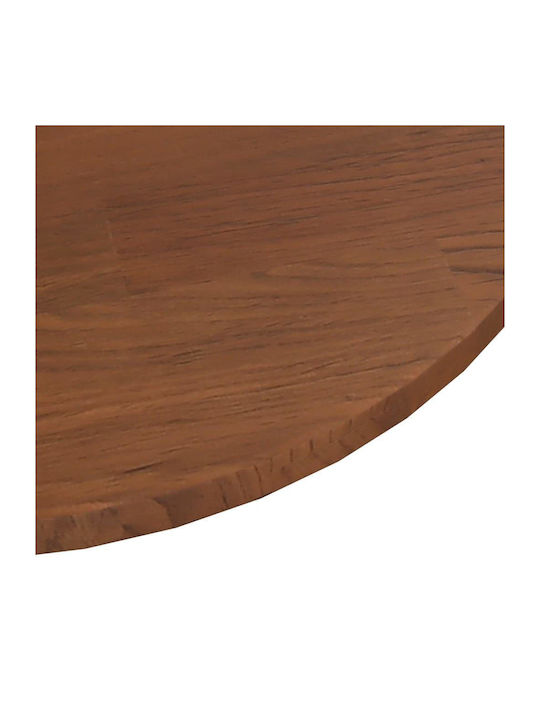 vidaXL Rund Tischoberfläche aus Massivholz Eiche 80x80x1.5cm 342970 1Stück