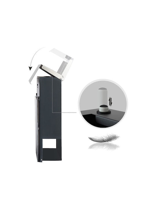 Songmics Cutie Poștală În Aer Liber Inox Culoare Argintie 37x10.5x37cm