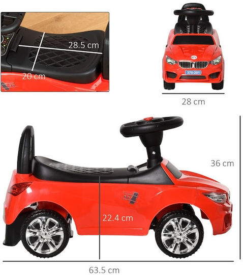 HomCom Ride On Baby Push Walker Red