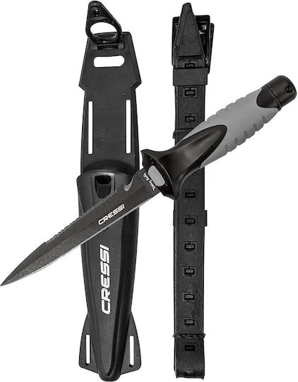 CressiSub Finisher Diving Knife Spearfishing Knife with Snow Plough 24.7cm
