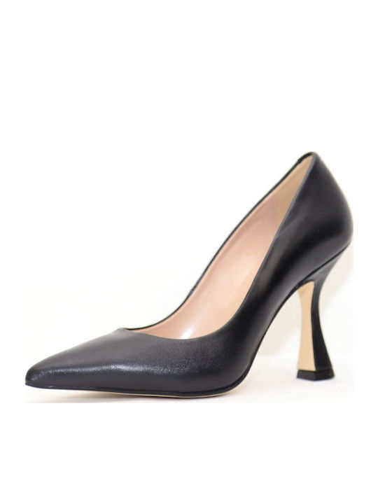 Leather Black Heels
