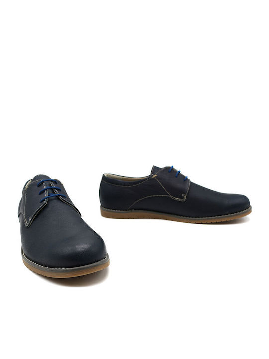 Δερμάτινα Ανδρικά Casual Παπούτσια Navy Blue
