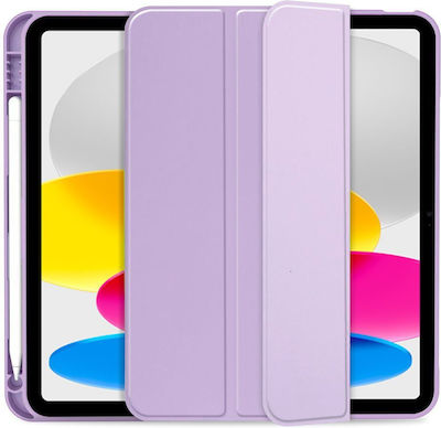 Tech-Protect SC Pen Flip Cover Piele artificială / Plastic Violet (iPad 2022 10.9'' - iPad 2022 10,9") TPSCPIPAD1922V