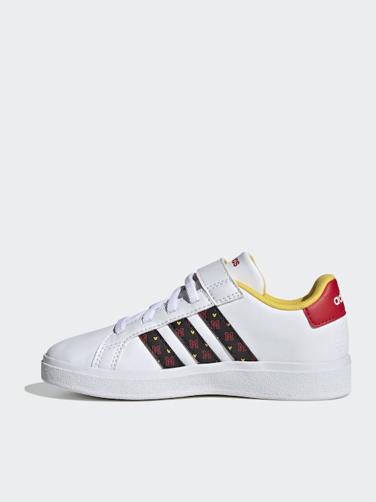 Grand Court Grand Court Mickey Kids Sneakers with Scratch White