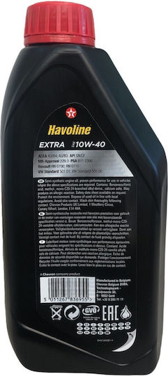 Texaco Havoline Extra Ημισυνθετικό Λάδι Αυτοκινήτου 10W-40 1lt