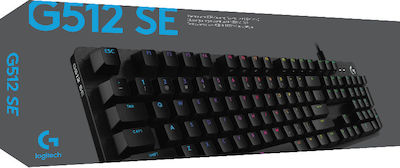 G512 SE Gaming Μηχανικό Πληκτρολόγιο με GX Blue διακόπτες και RGB φωτισμό (Αγγλικό US)