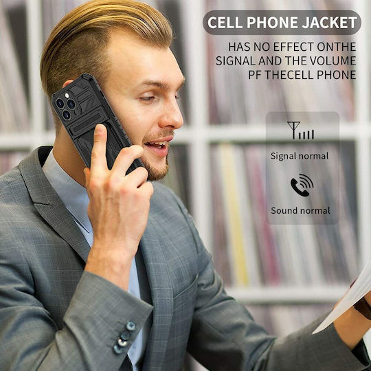 Tel Protect Combo Umschlag Rückseite Kunststoff Schwarz (iPhone 13)