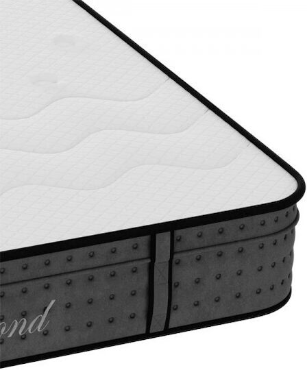 Pakketo Diamond Double Ergonomic Mattress Foam / Memory Foam 140x200x27cm with Independent Springs